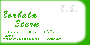 borbala stern business card